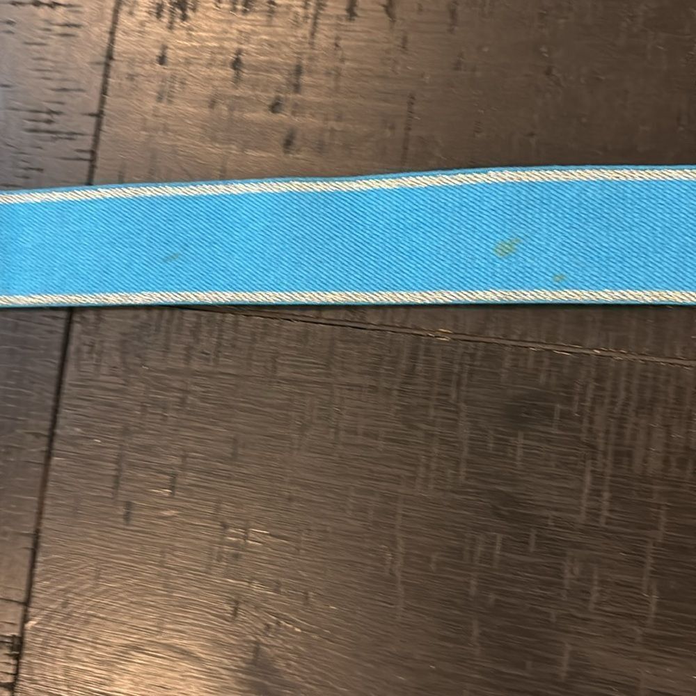 New Abercrombie & Fitch A&F Vintage Stretch Genuine Leather Blue Belt Old Stock​ - Picture 4 of 10